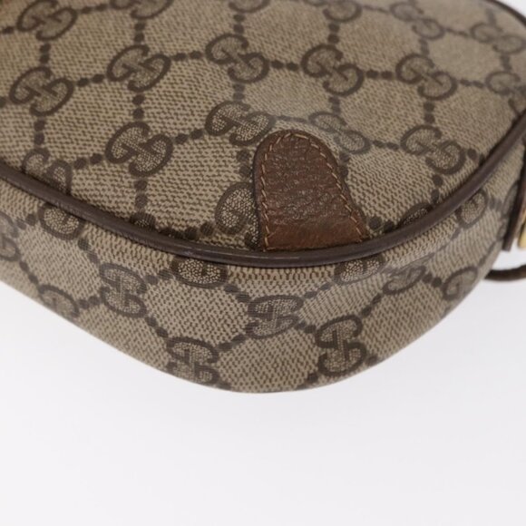 Authentic GUCCI GG Supreme Web Sherry Line Bag PVC Beige Gold 89 02 066 - Picture 5 of 16